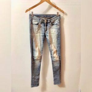 Rag & bone light wash skinny jeans